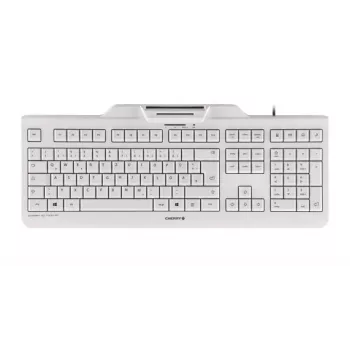 CHERRY KC 1000 SC klaviatūra su kortelių skaitytuvu, USB, AZERTY, balta