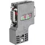 Siemens 6ES7972-0BB52-0XA0 PROFIBUS jungtis su programavimo prievadu, 90°