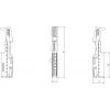 Siemens 6ES7193-6BP40-0DA1 elektriniai gnybtai