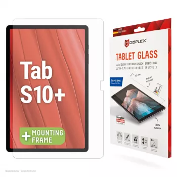 Displex Tablet Glass (9H) Samsung Galaxy Tab S10+ apsauginis stiklas su Eco montavimo rėmeliu, nedūžtantis