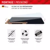 Displex Tablet Glass (9H) Samsung Galaxy Tab S10+ apsauginis stiklas su Eco montavimo rėmeliu, nedūžtantis