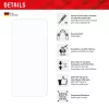 Displex Smart Glass (9H) apsauginis stiklas, skirtas Samsung Galaxy A36, su montavimo lipduku, nedūžtantis