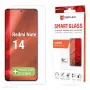 Displex Smart Glass (9H) apsauginis stiklas, skirtas Xiaomi Redmi Note 14, su montavimo lipdukais, nedūžtantis