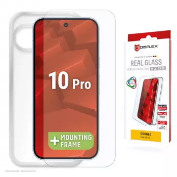 Displex Screen Protector + Dėklas Google Pixel 10 Pro, Eco Montavimo Rėmelis, Atsparus Įbrėžimams