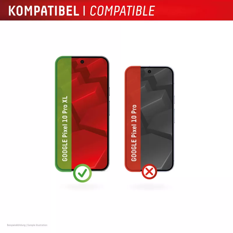Displex apsauginis stiklas Google Pixel 10 Pro XL su dėklu, Eco montavimo rėmelis, atsparus įbrėžimams