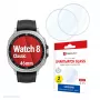 Apsauginis stiklas e.v.i. Displex 9H Glass, skirtas Galaxy Watch 8 (46mm) — 2 vnt., itin plonas, berėmis, apsaugantis nuo pirštų atspaudų