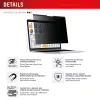 Privatumo filtras e.v.i. Displex PRIVACY SAFE magnetinis 2 krypčių 16 colių (16:10) nešiojamam kompiuteriui, berėmis, blizgus/matinis, 3H