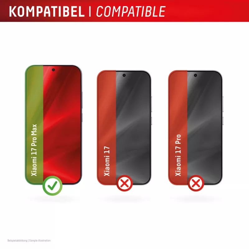 Displex Smart Glass apsauginis stiklas Xiaomi 17 Pro Max (9H), su montavimo lipduku, skaidrus, 1 vnt.