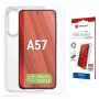 Displex apsauginis stiklas Samsung A57 su dėklu, atsparus įbrėžimams