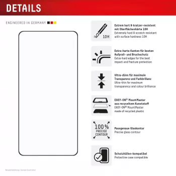 Displex Premium ekrano apsauga (Full Cover, 10H), skirta Samsung S26+, pilnas dengimas