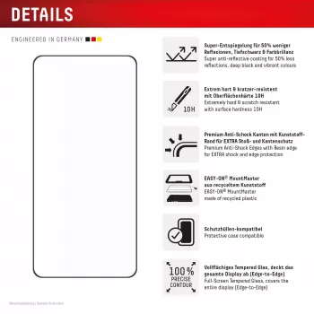 Displex Premium apsauginis stiklas Samsung S26 Ultra (Full Cover, 10H)