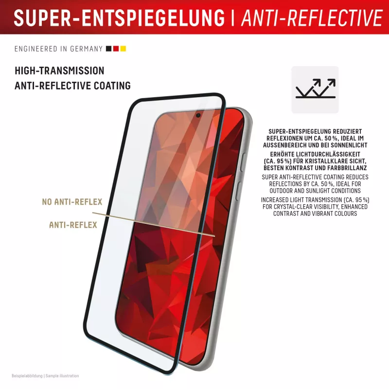 Displex Premium apsauginis stiklas Samsung S26 Ultra (Full Cover, 10H)