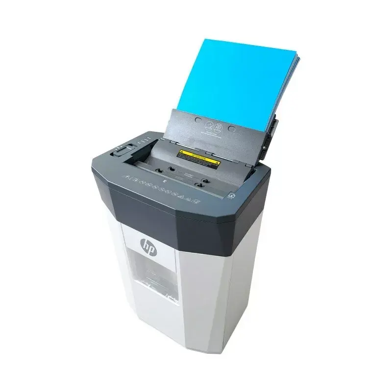Popieriaus smulkintuvas HP OneShred Auto 80CC, kryžminis pjovimas, 68 dB, 22 cm, baltas