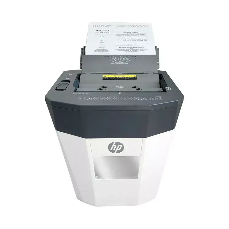 Popieriaus smulkintuvas HP OneShred Auto 80CC, kryžminis pjovimas, 68 dB, 22 cm, baltas