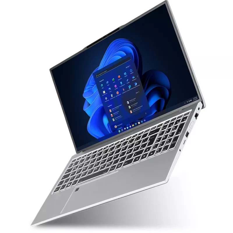 Nešiojamas kompiuteris TERRA MOBILE US1220800 Intel Core i7-1355U 15.6 colių Full HD 16 GB DDR5 512 GB SSD Wi-Fi 6 Windows 11 Pro sidabrinis