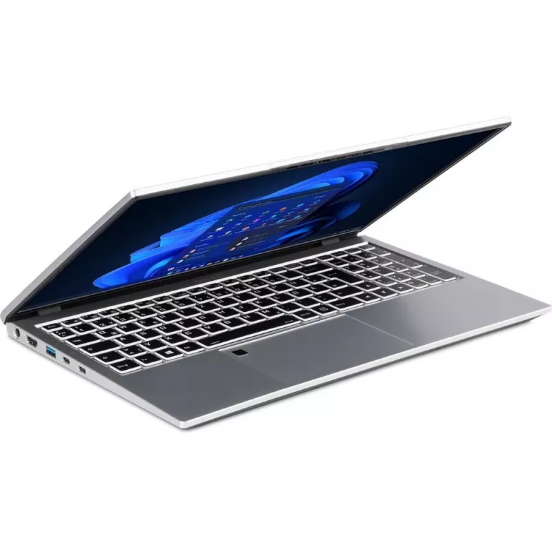 Nešiojamas kompiuteris TERRA MOBILE US1220800 Intel Core i7-1355U 15.6 colių Full HD 16 GB DDR5 512 GB SSD Wi-Fi 6 Windows 11 Pro sidabrinis