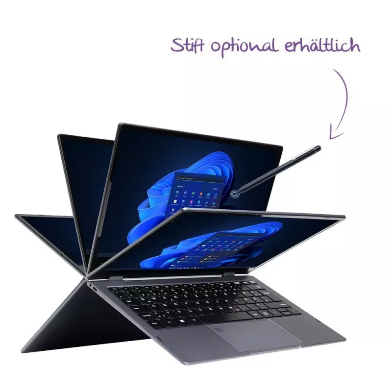 Nešiojamas kompiuteris TERRA US1220849 Intel® Core™ i5-1334U 33,8 cm (13,3 colio) jutiklinis Full HD 16 GB DDR4-SDRAM 512 GB SSD Wi-Fi 6 (802.11ax) Windows 11 Pro Antracitas