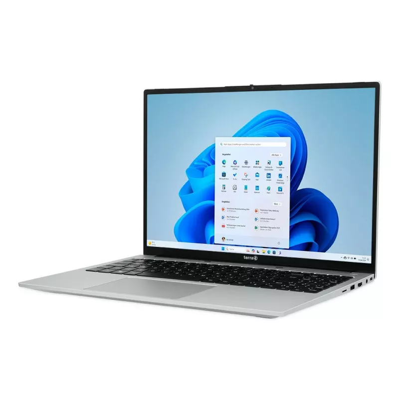 TERRA MOBILE 1610A AMD Ryzen™ 7 7730U nešiojamas kompiuteris 40,6 cm (16 colių) WUXGA 16 GB DDR4-SDRAM 512 GB SSD Wi-Fi 6 (802.11ax) Windows 11 Home juodas, sidabrinis