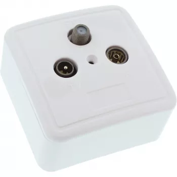 InLine ekranuota anteninė rozetė AP/UP komplektas 69983