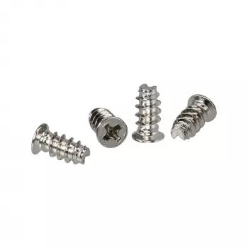 Varžtai ventiliatoriams InLine 5,0×10,0 mm nikeliuoti, 4 vnt. pakuotė