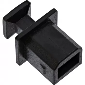 InLine Dust Cover USB-B lizdui, juoda, 50 vnt.