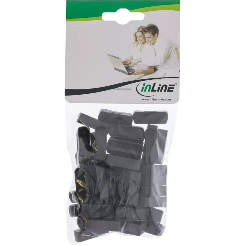 InLine Dust Cover DVI moteriškas juodas 50 vnt 59948G