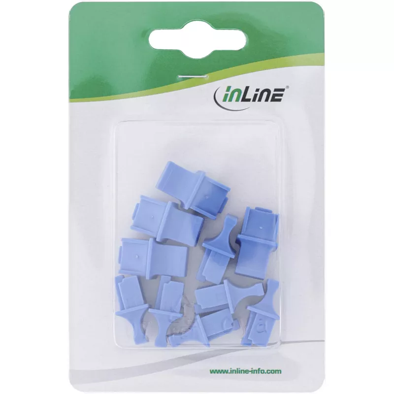 InLine Dulkių dangtelis RJ45 lizdui, mėlynas, 10 vnt.