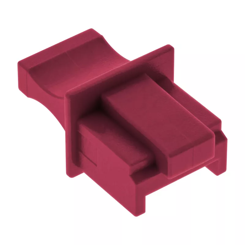 InLine Dangtelis RJ45 lizdui, tamsiai raudonas, 10 vnt.