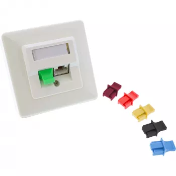 InLine Dulkėms atsparus RJ45 kištukinis dangtelis, žalias, 10 vnt.