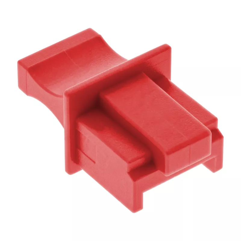InLine Dulkėms atsparus RJ45 lizdo dangtelis, raudonas, 100 vnt.