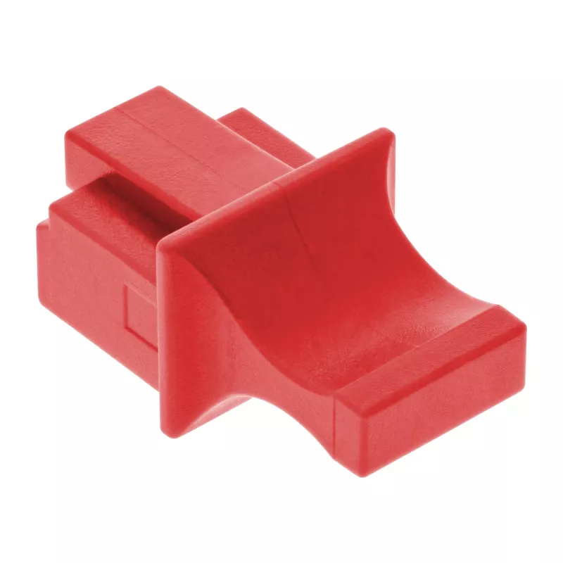 InLine Dulkėms atsparus RJ45 lizdo dangtelis, raudonas, 100 vnt.