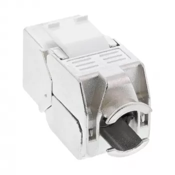InLine RJ45 Keystone Snap-In modulis Cat.6a, su dulkių dangteliu, raudonas