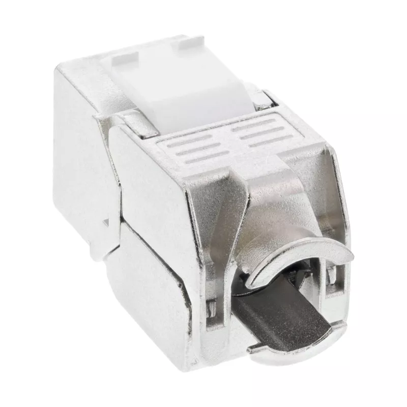 InLine RJ45 Keystone Snap-In modulis Cat.6a, su dulkių dangteliu, raudonas
