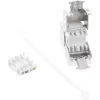 InLine RJ45 Keystone Snap-In modulis Cat.6a su dulkių dangteliu mėlynas