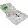 InLine FTTH prijungimo dėžutė su jau sumontuotu 4x LC/APC 9/125µm 50m kabeliu