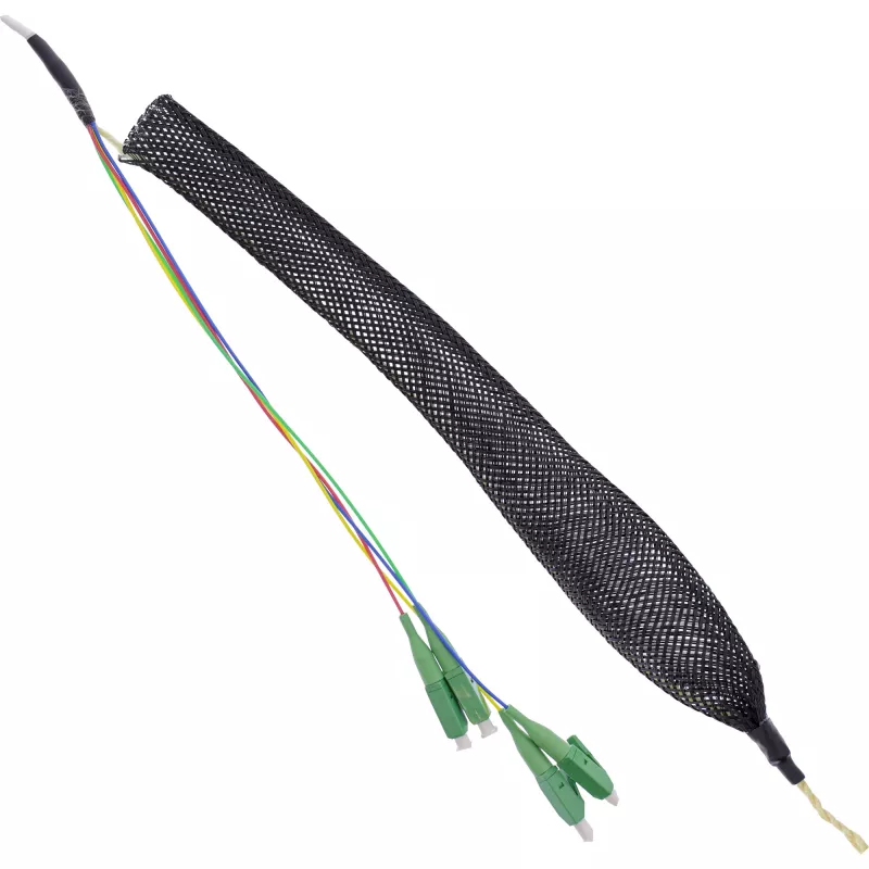 InLine FTTH prijungimo dėžutė su jau sumontuotu 4x LC/APC 9/125µm 50m kabeliu