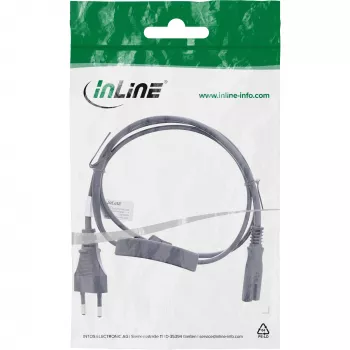 InLine 16151 maitinimo laidas su jungikliu 1 m CEE7/16 - IEC C7