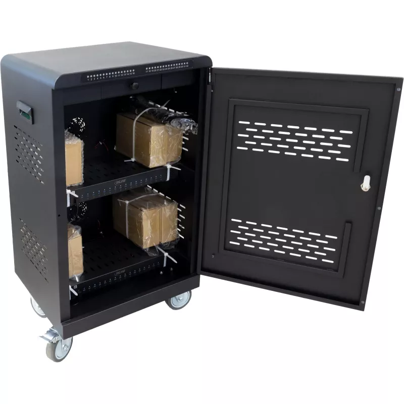 InLine 31516E įkrovimo stotelė-organizatorius, laisvai pastatoma, plieninė, juoda