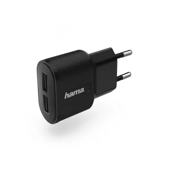 Hama 00183227 USB įkroviklis mobiliems telefonams, išmaniesiems telefonams, planšetėms, juodas