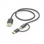 Hama 00201533 USB kabelis USB 2.0 1 m USB A Micro-USB B juodas