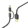 Hama 00201533 USB kabelis USB 2.0 1 m USB A Micro-USB B juodas
