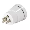 Hama 00223432 kištukinis adapteris B tipo kištukas į C (Euro) + F tipo lizdus, baltas
