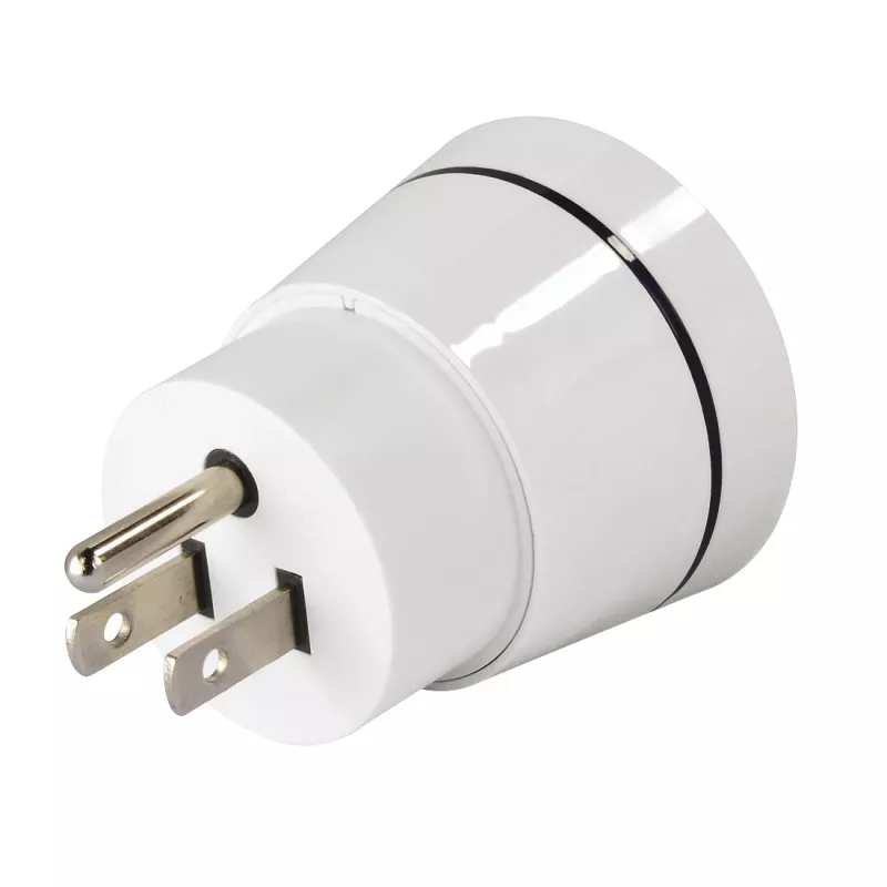 Hama 00223432 kištukinis adapteris B tipo kištukas į C (Euro) + F tipo lizdus, baltas