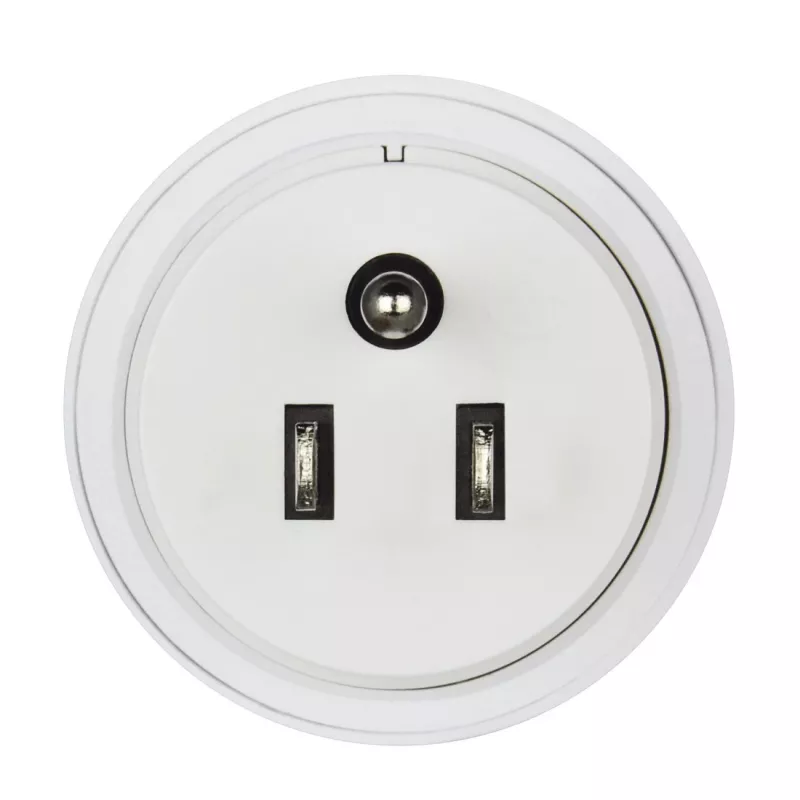 Hama 00223432 kištukinis adapteris B tipo kištukas į C (Euro) + F tipo lizdus, baltas
