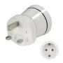 Hama 00223433 kištukinis adapteris Type G (JK) į Type C (Euro) + Type F baltas