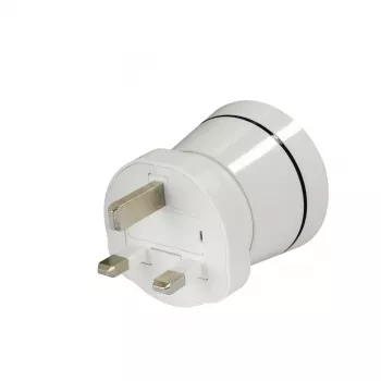 Hama 00223433 kištukinis adapteris Type G (JK) į Type C (Euro) + Type F baltas