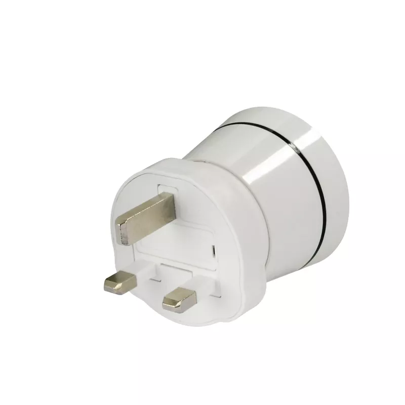 Hama 00223433 kištukinis adapteris Type G (JK) į Type C (Euro) + Type F baltas