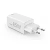 Hama 00125142 universalus greitasis 65 W įkroviklis su trimis USB prievadais, baltas
