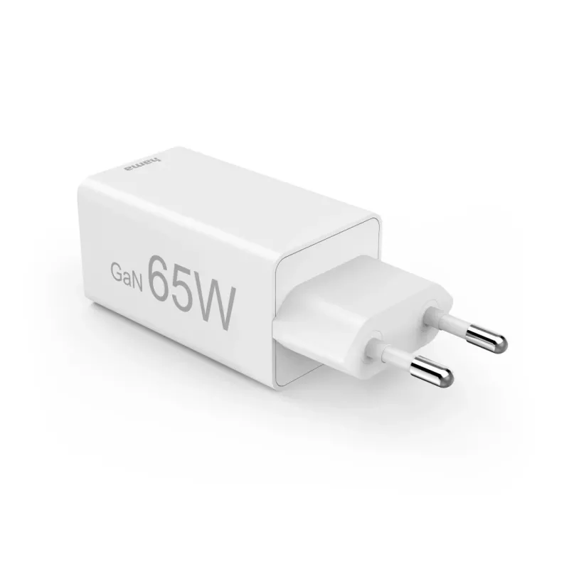 Hama 00125142 universalus greitasis 65 W įkroviklis su trimis USB prievadais, baltas