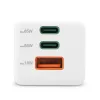 Hama 00125142 universalus greitasis 65 W įkroviklis su trimis USB prievadais, baltas